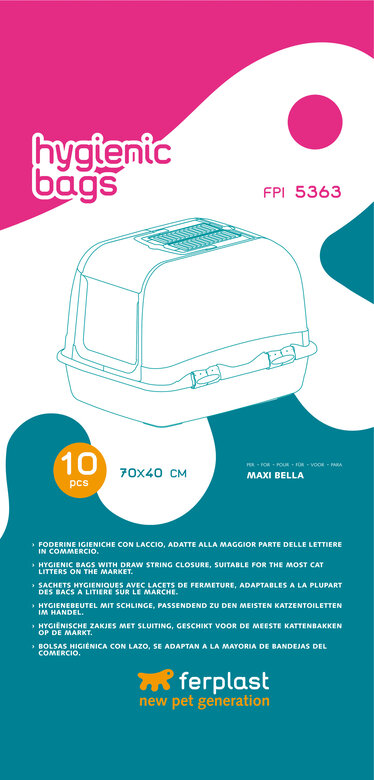 Ferplast - Sachets Hygiéniques pour Maison de Toilette Maxi Bella - x10 Image numéro 1 Ferplast - Sachets Hygiéniques pour Maison de Toilette Maxi Bella - x10 Image numéro 1