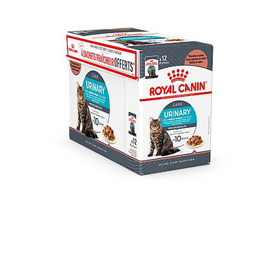 Royal Canin - Bouchées en Sauce Urinary pour Chats - 12x85g dont 4 Gratuits