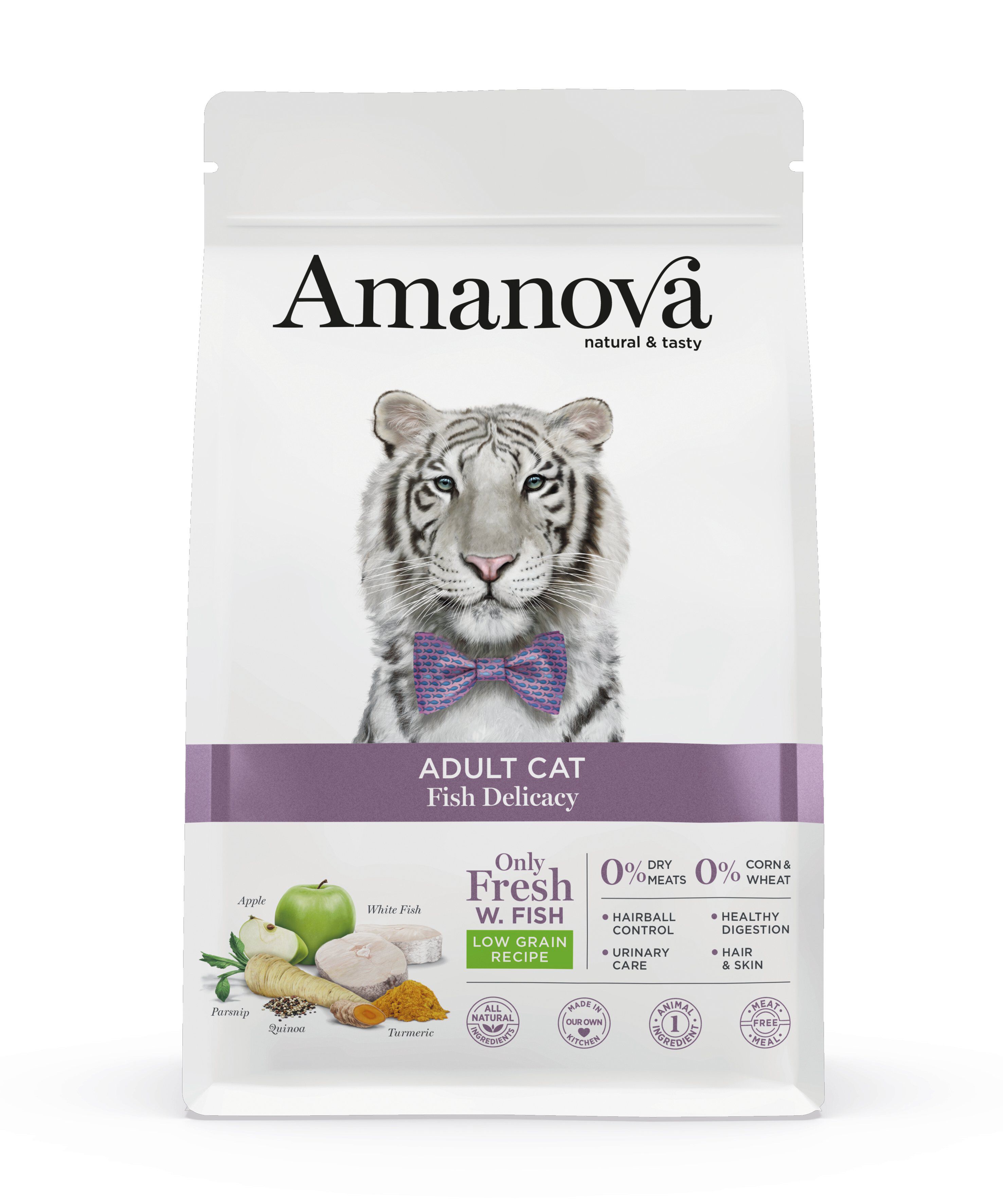 Amanova - Croquettes Adult au Poisson pour Chats - 1,5Kg Image num&eacute;ro 1