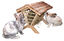 Kerbl - Râtelier à Foin Nature pour Rongeur - 45x32x33 cm Indicateur image numéro 2