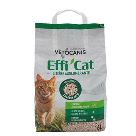 Vetocanis - Liti&egrave;re agglom&eacute;rante au Charbon Actif Vetocanis - 6L