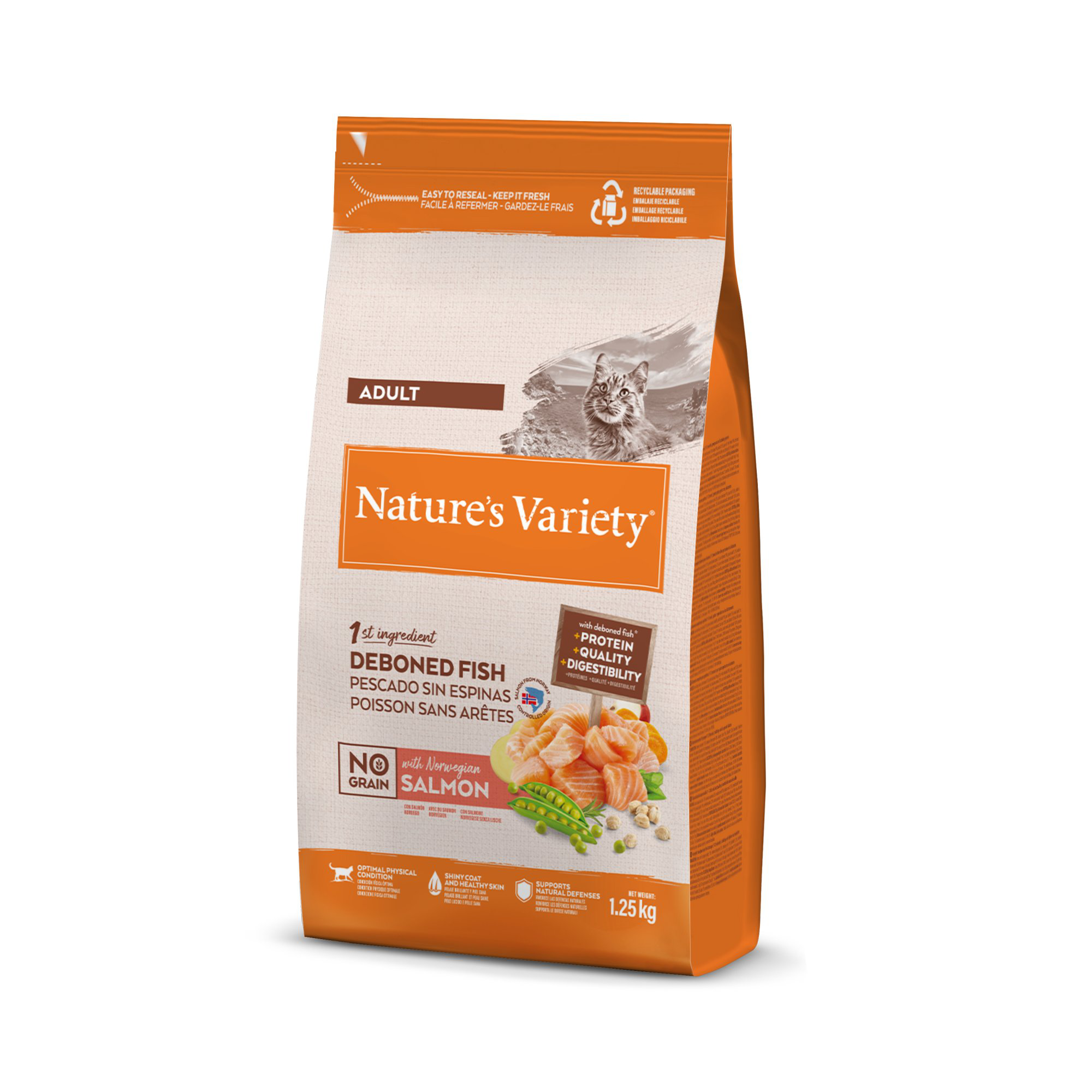 Nature's Variety - Croquettes Selected au Saumon pour Chat - 1,25Kg Image num&eacute;ro 8