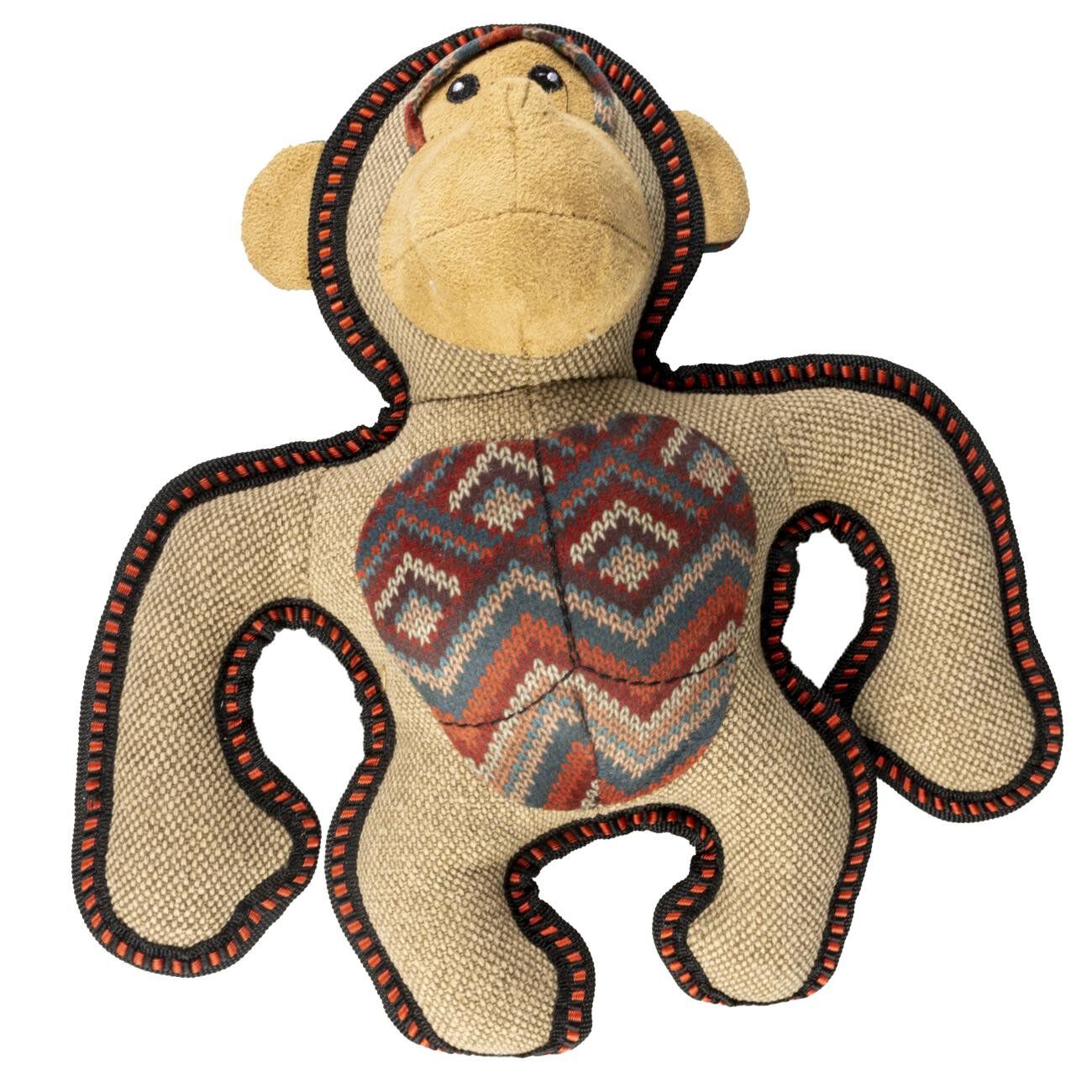 Duvoplus - Jouet Canvas Gorille Brun pour Chiens - 29x24x9cm Image num&eacute;ro 1