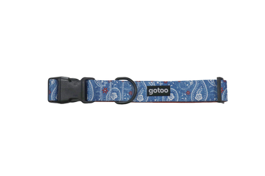 Gotoo - Collier en Jean Bleu pour Chien