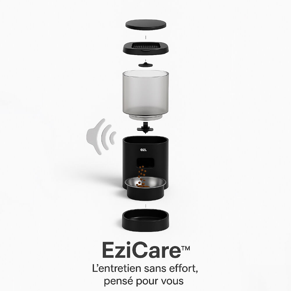 EZIclean - Distributeur de Croquettes et Fontaine pour Chat et Chien Nutribot Connect C4 - x1 Image num&eacute;ro 7