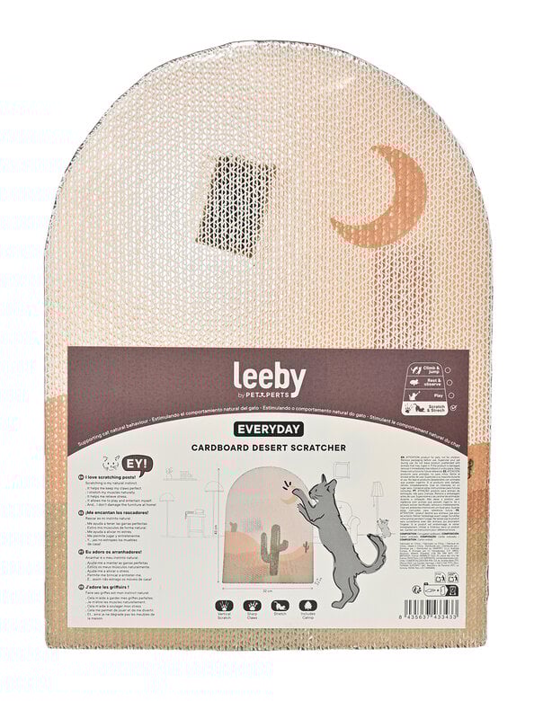 Leeby - Griffoir Desert Carton pour Chats - 43x32cm Image numéro 1 Leeby - Griffoir Desert Carton pour Chats - 43x32cm Image numéro 1
