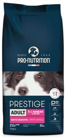 Pro-Nutrition - Croquettes Prestige Adult Agneau et Riz pour Chiens - 12Kg