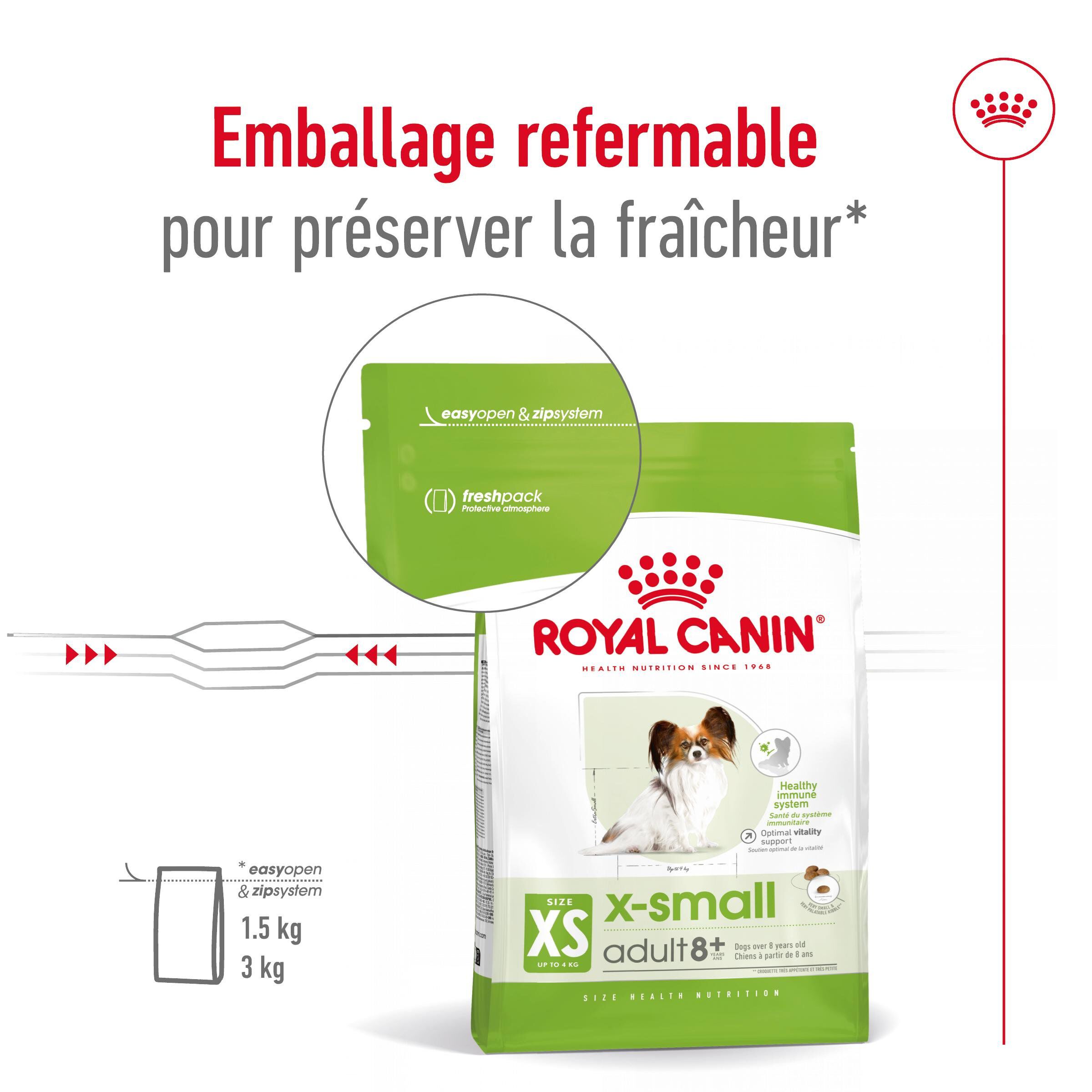 Royal Canin - Croquettes X SMALL ADULT 8+ pour chiens - 3KG Image num&eacute;ro 3