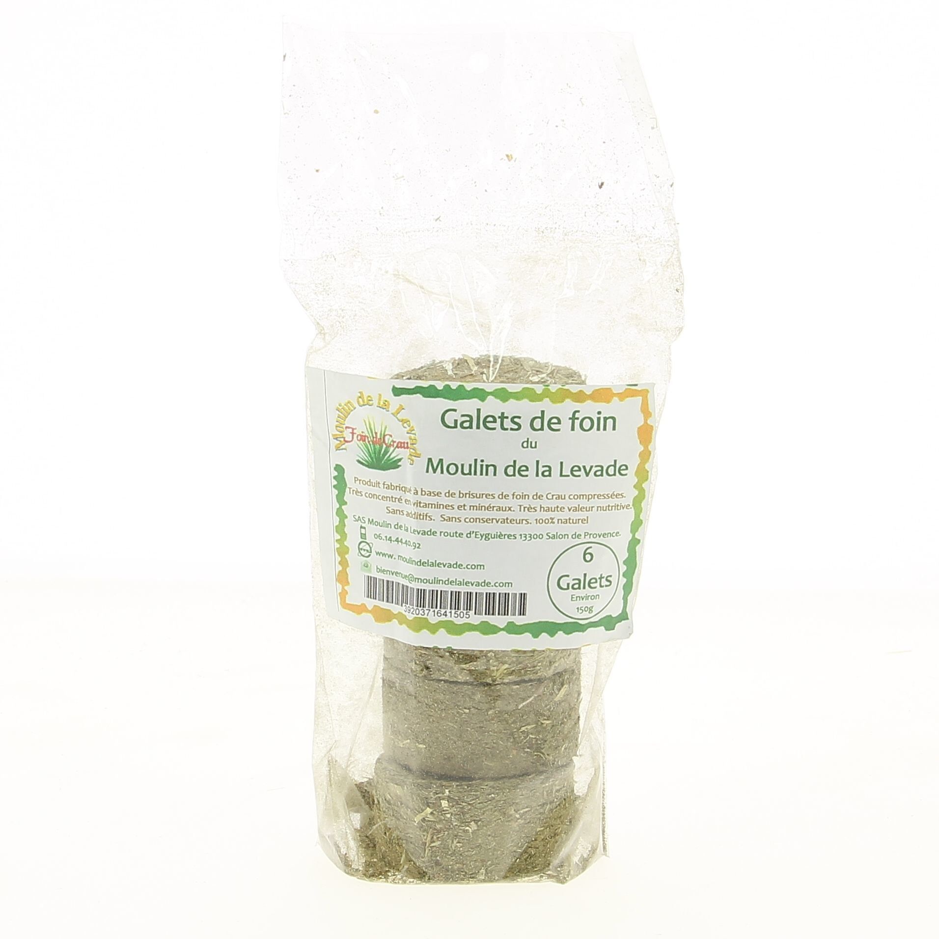 Le Moulin de la Levade - Galets de Foin de Crau AOP pour Rongeur - X6 Image num&eacute;ro 1