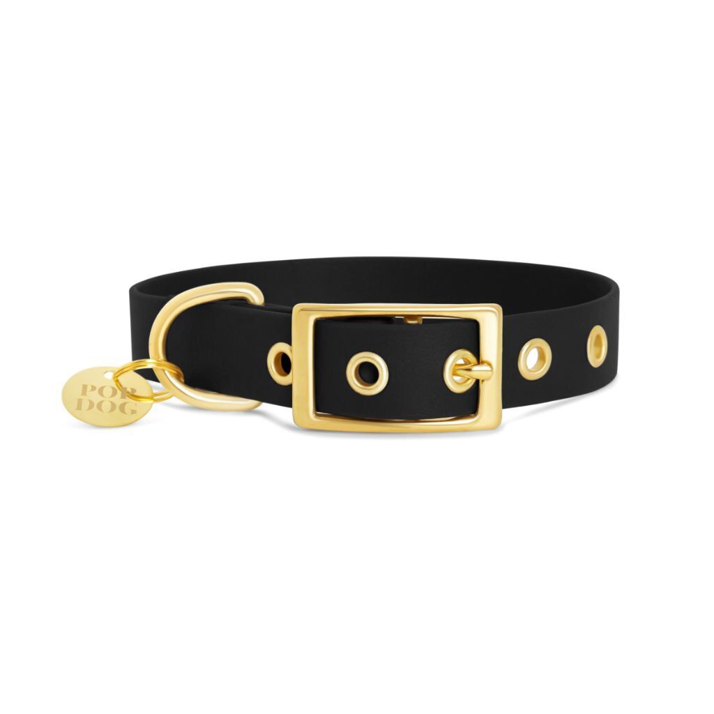 Pop Dog - Collier Badass &agrave; &oelig;illets Noir pour Chiens - L Image num&eacute;ro 1