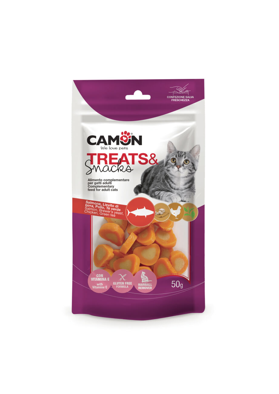 Camon - Friandises Treats & Snacks Saumon et Poulet - 50g Image num&eacute;ro 1