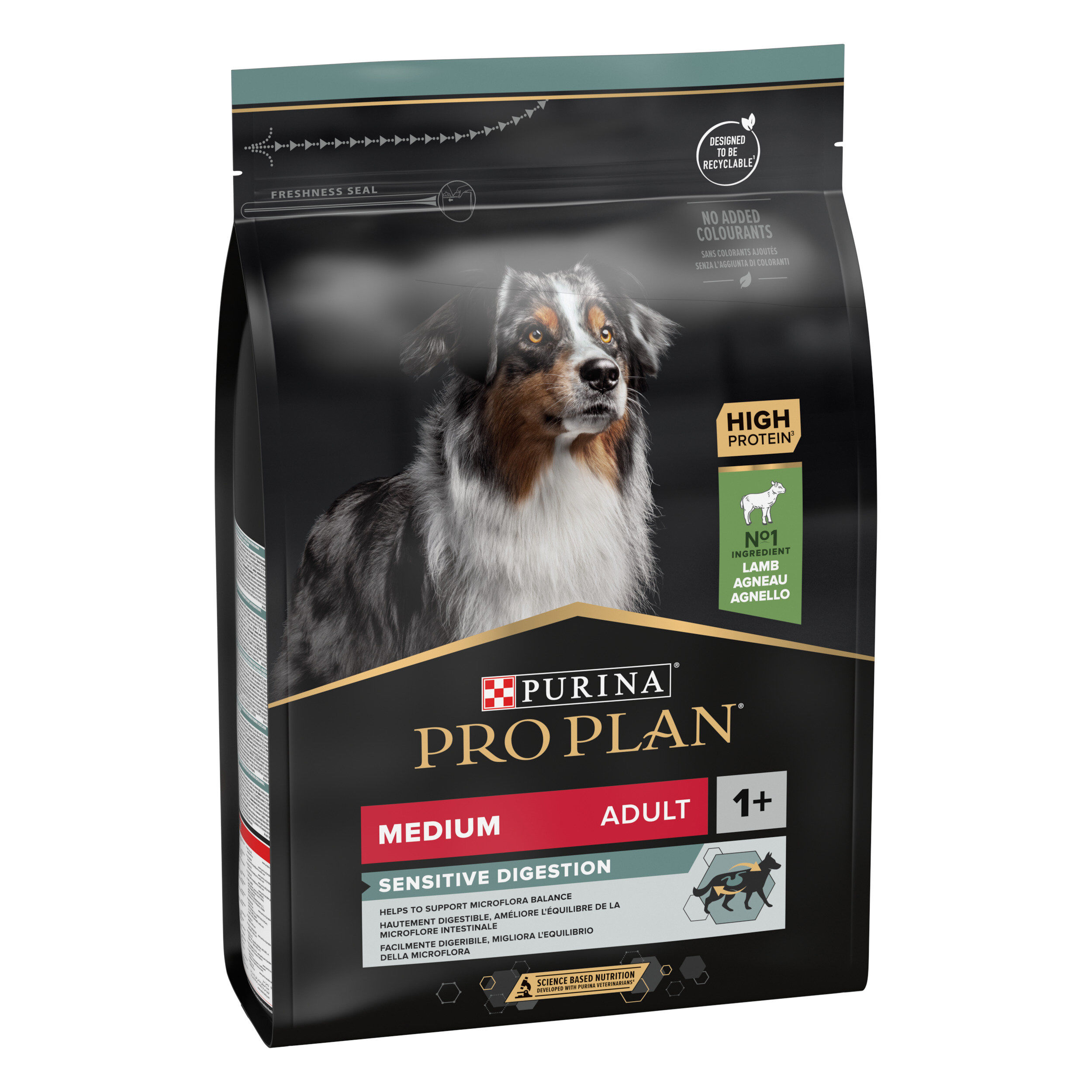 Pro Plan - Croquettes Medium Adult Sensitive Digestion &agrave; l'Agneau pour Chien - 3Kg Image num&eacute;ro 2