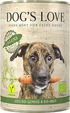 Dog's Love - Pâtée 100% Légumes BIO Greens pour Chiens - 400g