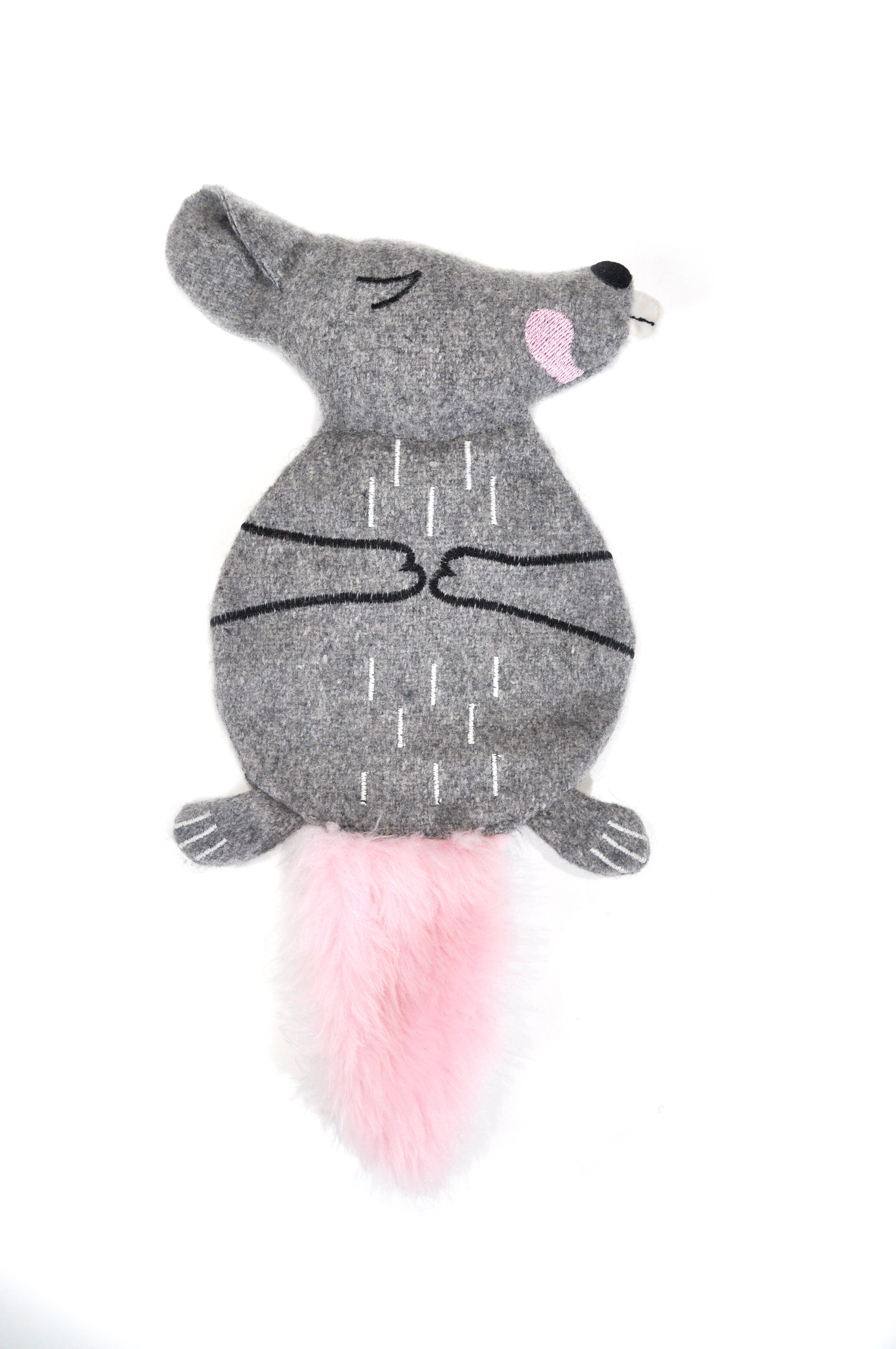 Animalis - Jouet Souris en Laine Recycl&eacute;e pour Chiens - 33cm Image num&eacute;ro 1