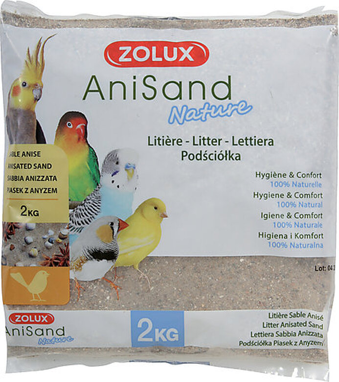 Zolux - Sable AniSand Nature pour Oiseaux - 2Kg image number null