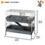 Ferplast - Cage Rabbit 120 Double W/Stand pour Lapins - 58x118x117cm Indicateur image numéro 2