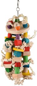 Flamingo - Jouet Rainbow Multicolor pour Grandes Perruches - 42cm