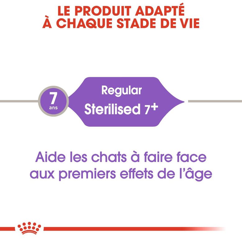 Royal Canin - Croquettes Sterilised 7+ pour Chat Senior - 400g Image numéro 3 Royal Canin - Croquettes Sterilised 7+ pour Chat Senior - 400g Image numéro 3