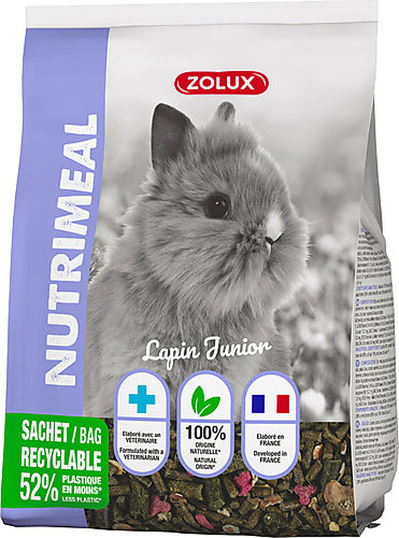 Zolux - Aliment Composé Nutrimeal pour Lapin Junior - 800g image number null