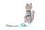 Ferribiella - Ensemble Laisse + Harnais R&eacute;glable Bleu pour Chats - S Indicateur image num&eacute;ro 2