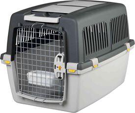 Trixie - Box de Transport Gulliver Gris Clair/Gris Foncé - S/M : 52 x 51 x 72 cm