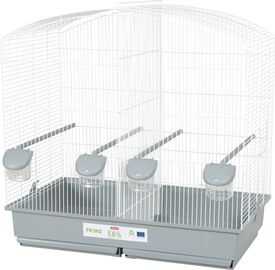 Zolux - Cage Primo Cati Family Blanc et Gris pour Oiseaux - 70cm