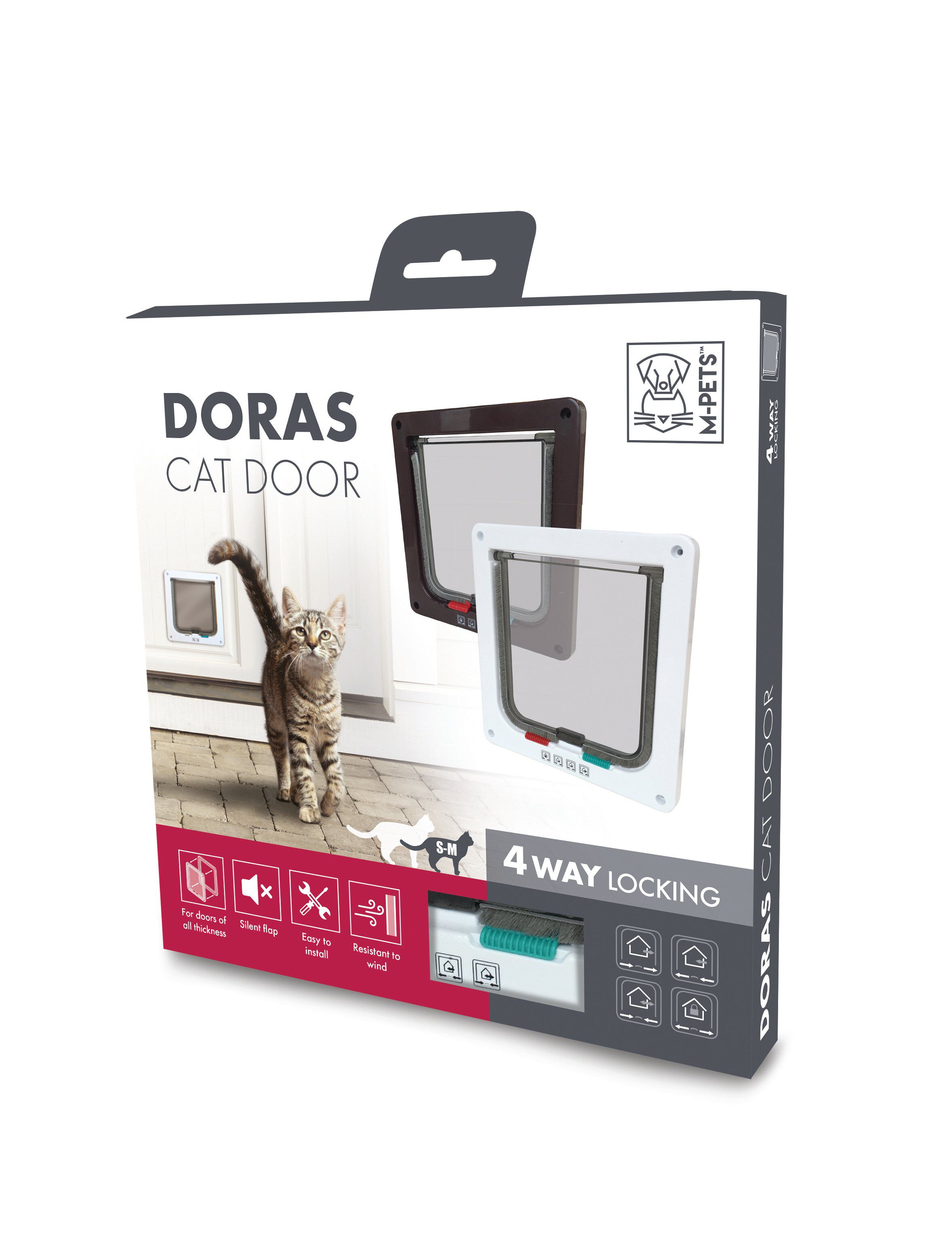 M-Pets - Chati&egrave;re Doras 4 voies - 19,7 x 19 cm Image num&eacute;ro 1