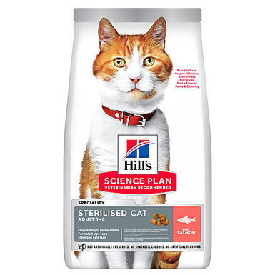 Hill's Science Plan - Croquettes Feline Adult Sterilised Cat  Saumon - 1,5kg