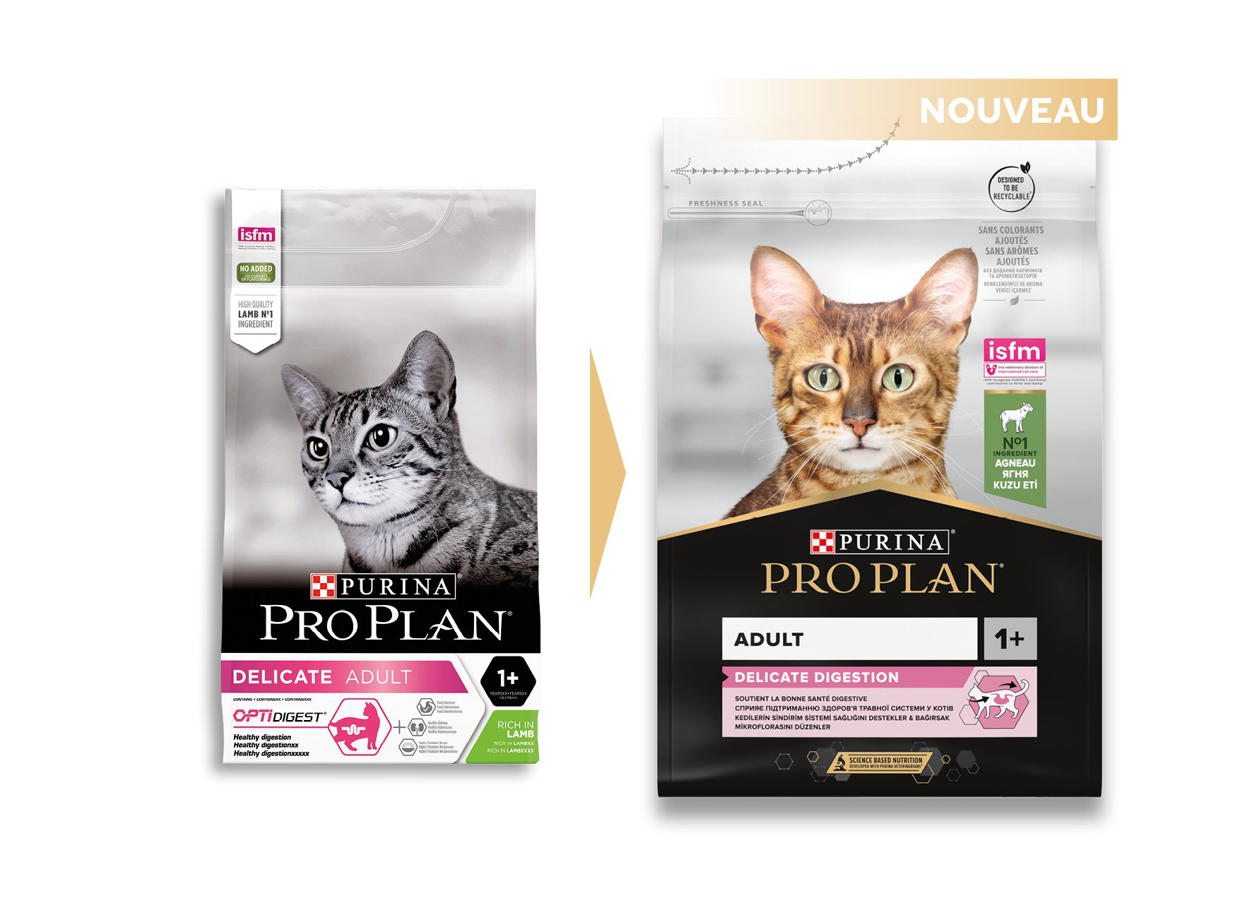 Pro Plan - Croquettes OPTIRENAL Delicate Agneau pour Chat - 1,5Kg Image num&eacute;ro 3