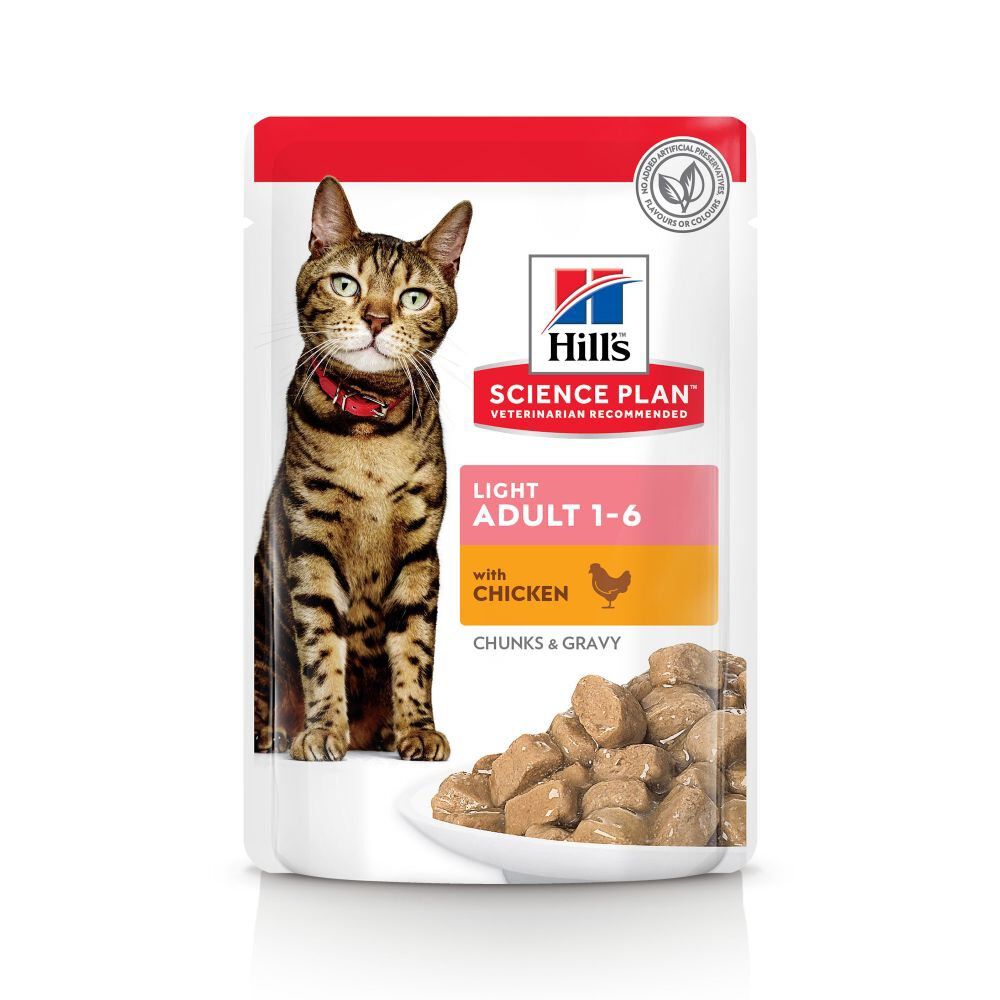 Hill's Science Plan - Adult Light Sachets Repas Pour Chat Poulet Et Poisson  - 12x85g Image num&eacute;ro 2