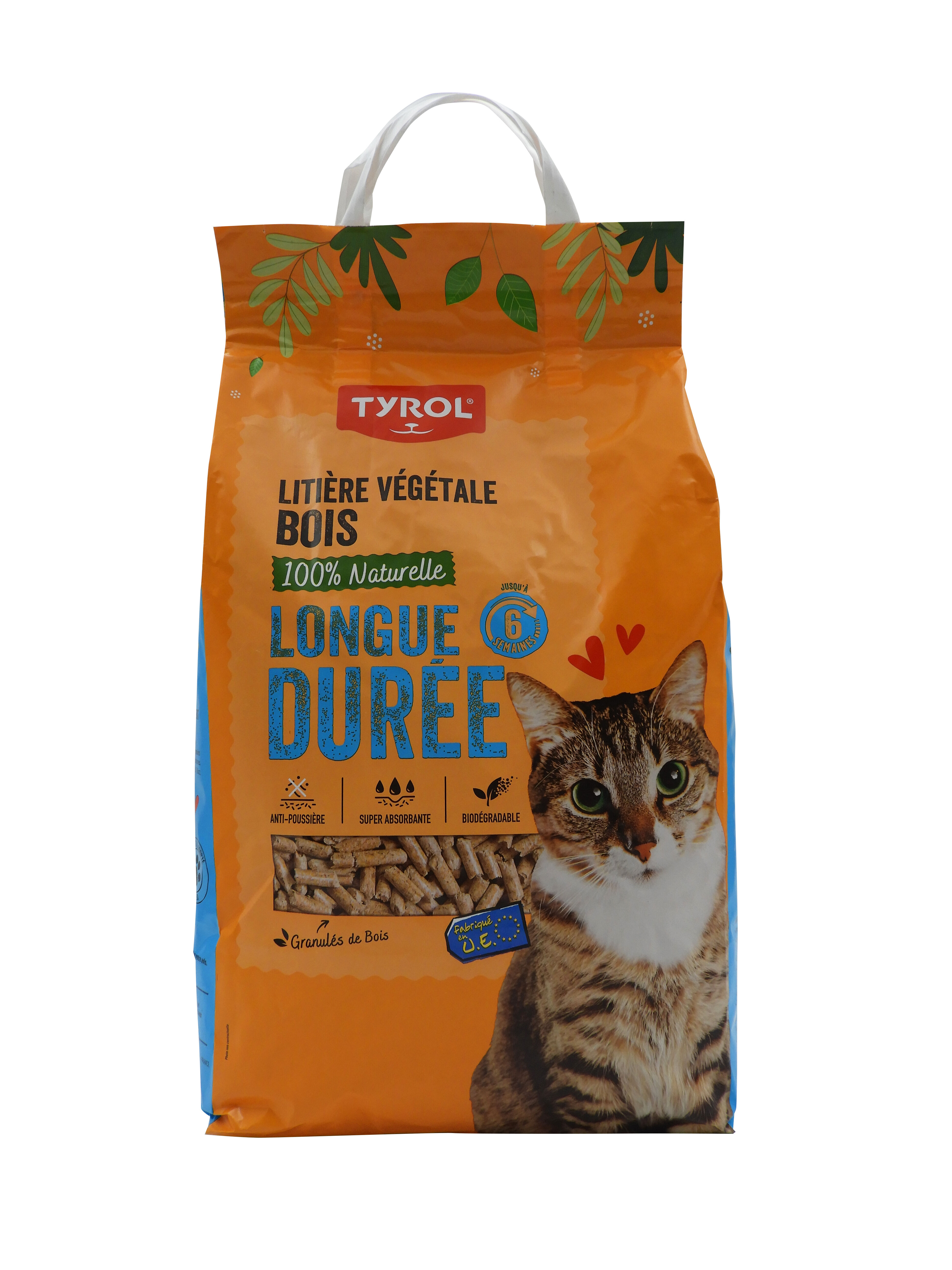 Tyrol - Liti&egrave;re Prop'O'Cat Granul&eacute;s de Bois pour Chats - 10L Image num&eacute;ro 1