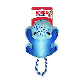KONG - Jouet Cozie Tuggz Grenouille pour Chiens - S/M