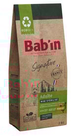 Bab'in - Croquettes Poulet pour Chien Mini Stérilisé