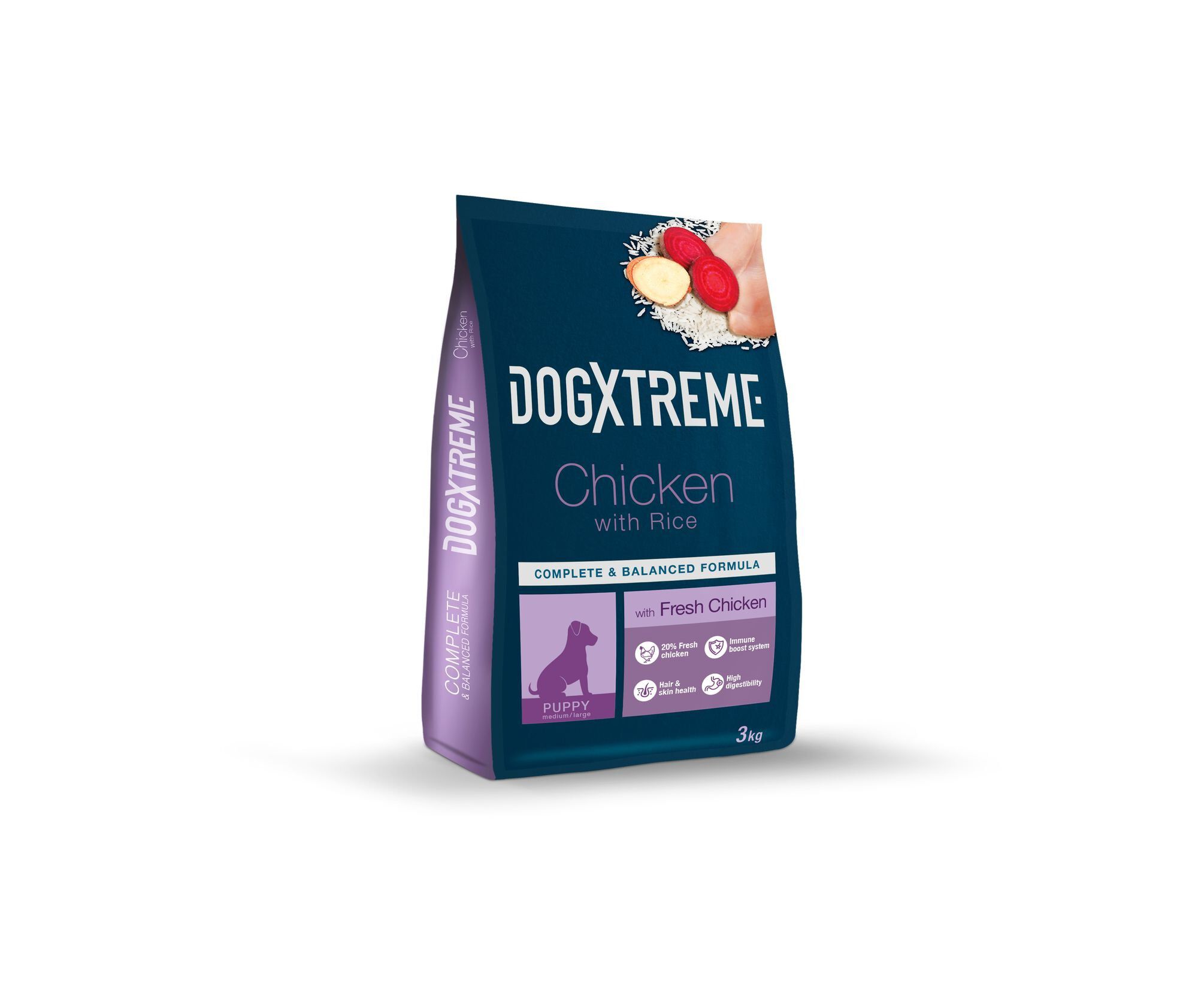 DogXtreme - Croquettes au Poulet Frais pour Chiot de Toute Race - 3Kg Image num&eacute;ro 2