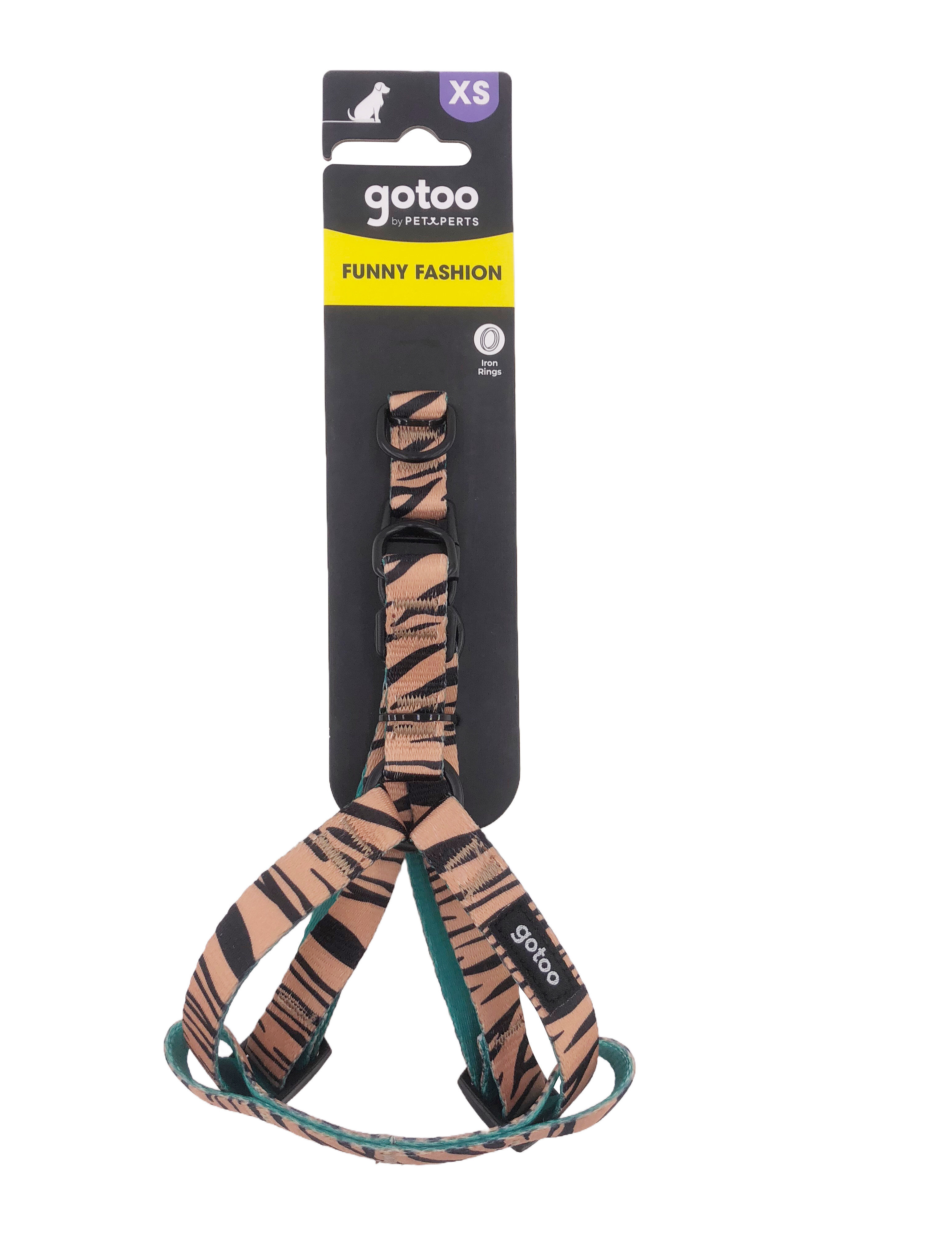 Gotoo - Harnais &agrave; motif de Tigre Marron pour Chien - XS Image num&eacute;ro 5