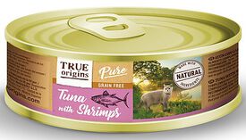 True Origins Pure - Patée Top Cat Adult Thon Gambas - 85g