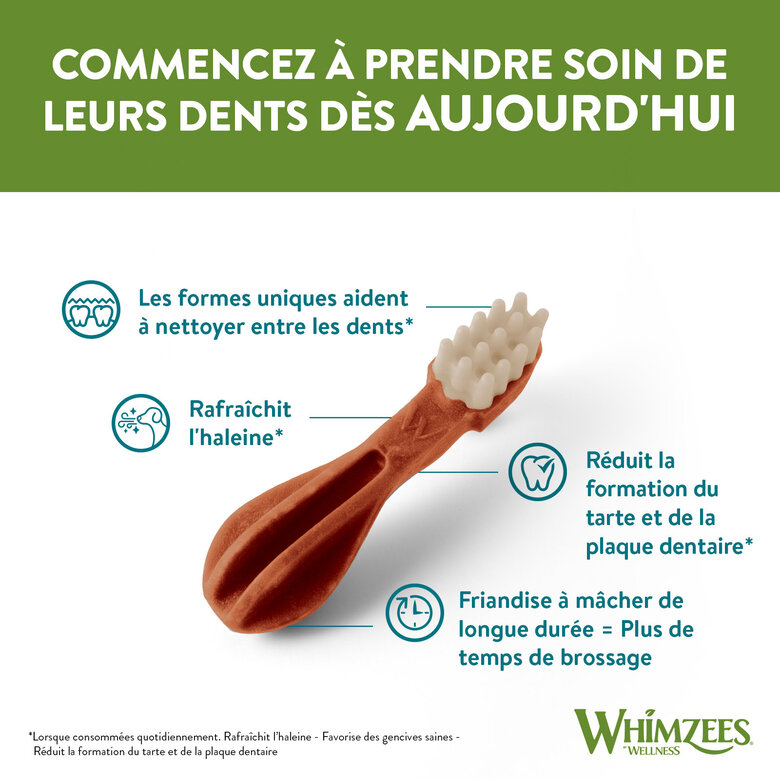 Whimzees - Friandises Brosse à Dents Dog Treats pour Chien - M x12 Image numéro 3 Whimzees - Friandises Brosse à Dents Dog Treats pour Chien - M x12 Image numéro 3