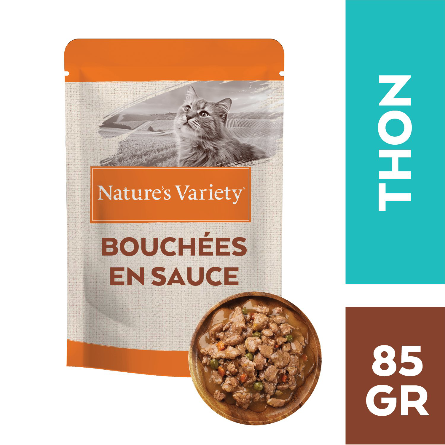 Nature's Variety - Bouch&eacute;es En Sauce Thon Pour Chats - 85g Image num&eacute;ro 3