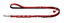 Hunter - Laisse Love en Cuir de Bœuf Rouge et Noir pour Chiens - 1,8x200cm Indicateur image numéro 1