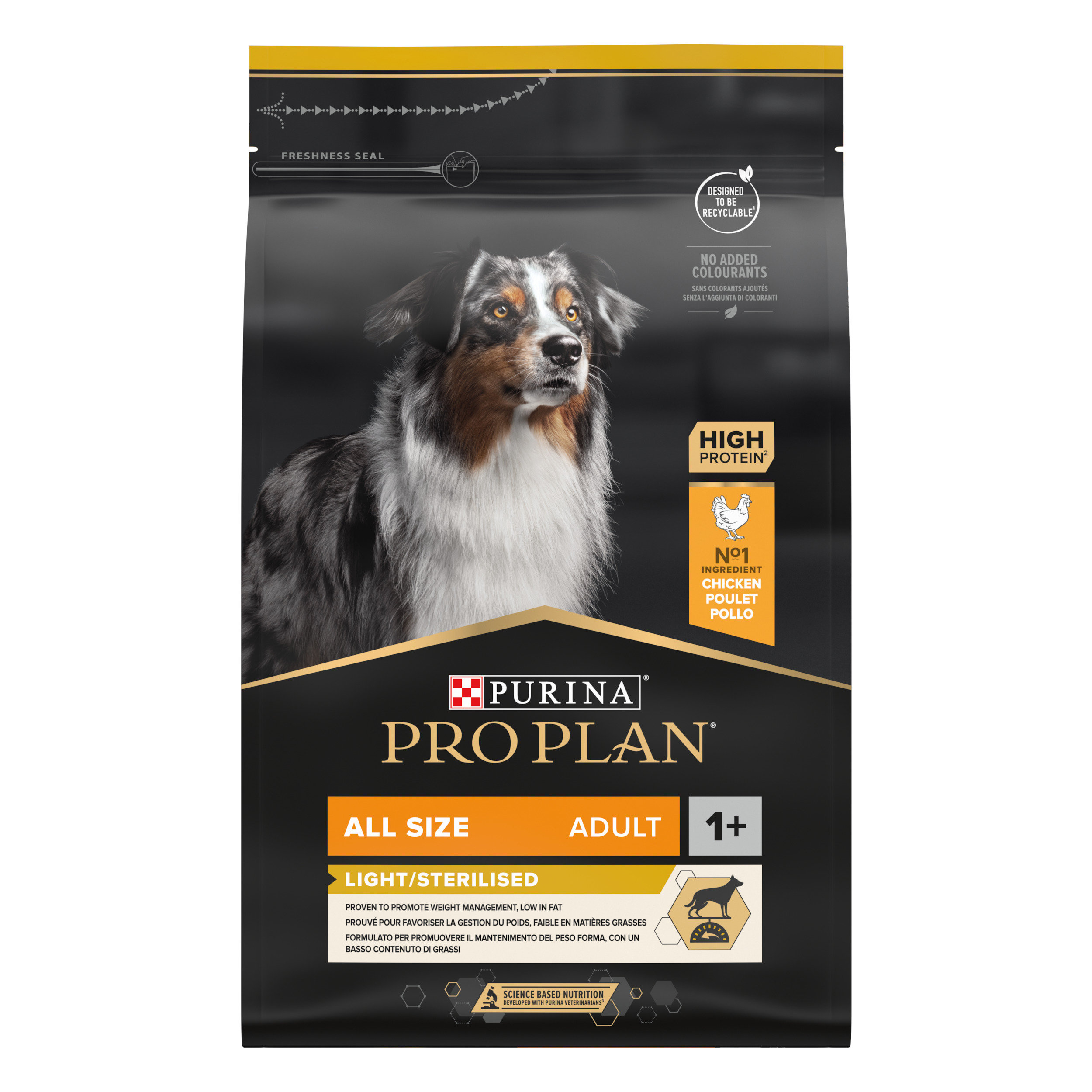 Pro Plan - Croquettes All Size Light Sterilised Poulet pour Chien - 3Kg Image num&eacute;ro 1