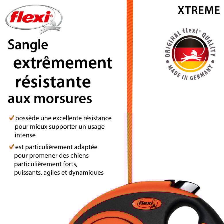 Flexi - Laisse Enrouleur XTREME Sangle L pour Chiens - 8M Image numéro 4 Flexi - Laisse Enrouleur XTREME Sangle L pour Chiens - 8M Image numéro 4