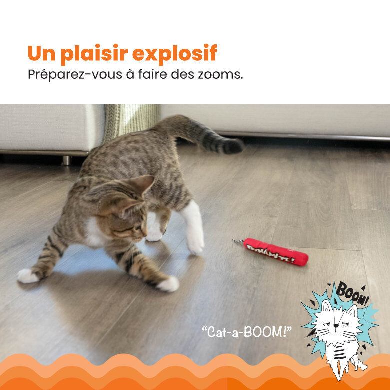 Outward Hound - Jouet Dynamite Green Magic pour Chats - Rouge Image num&eacute;ro 3