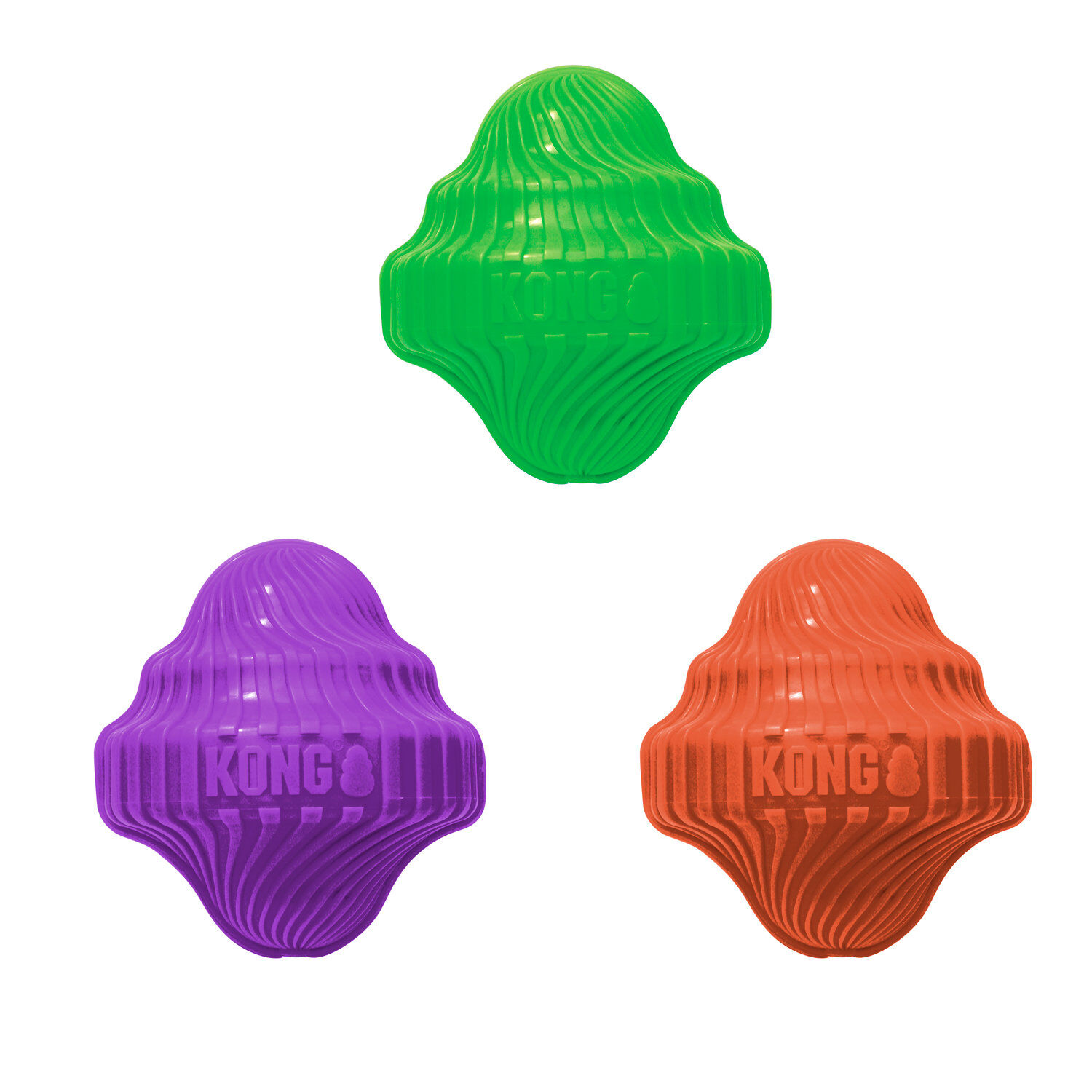 KONG - Jouet Balle Spin Squeezz Orbitz pour Chiens - M/L Image num&eacute;ro 3