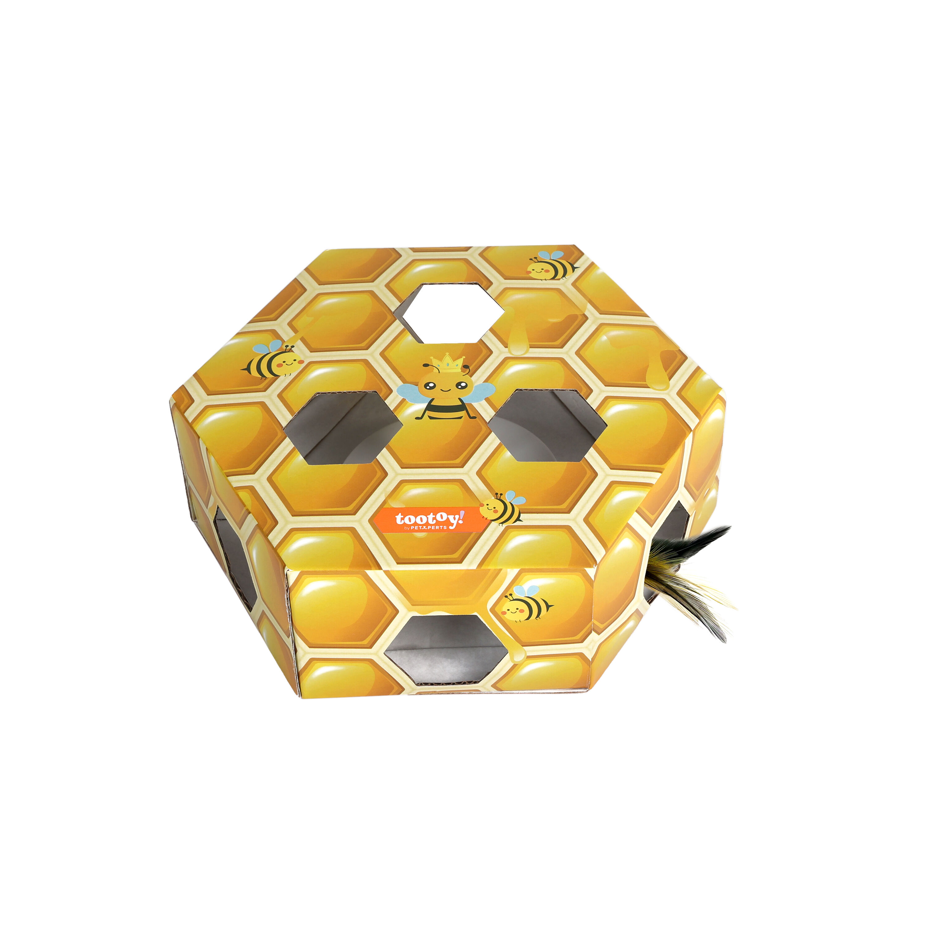 Tootoy! - Jeux Cache-cache Bee avec Plumes pour Chats - 21cm Image num&eacute;ro 3