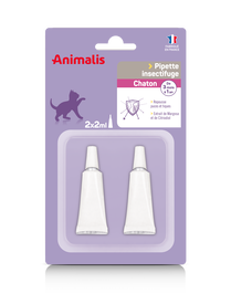 Animalis &ndash; R&eacute;pulsif Insectifuge en Pipette pour Chaton - 2x2ml