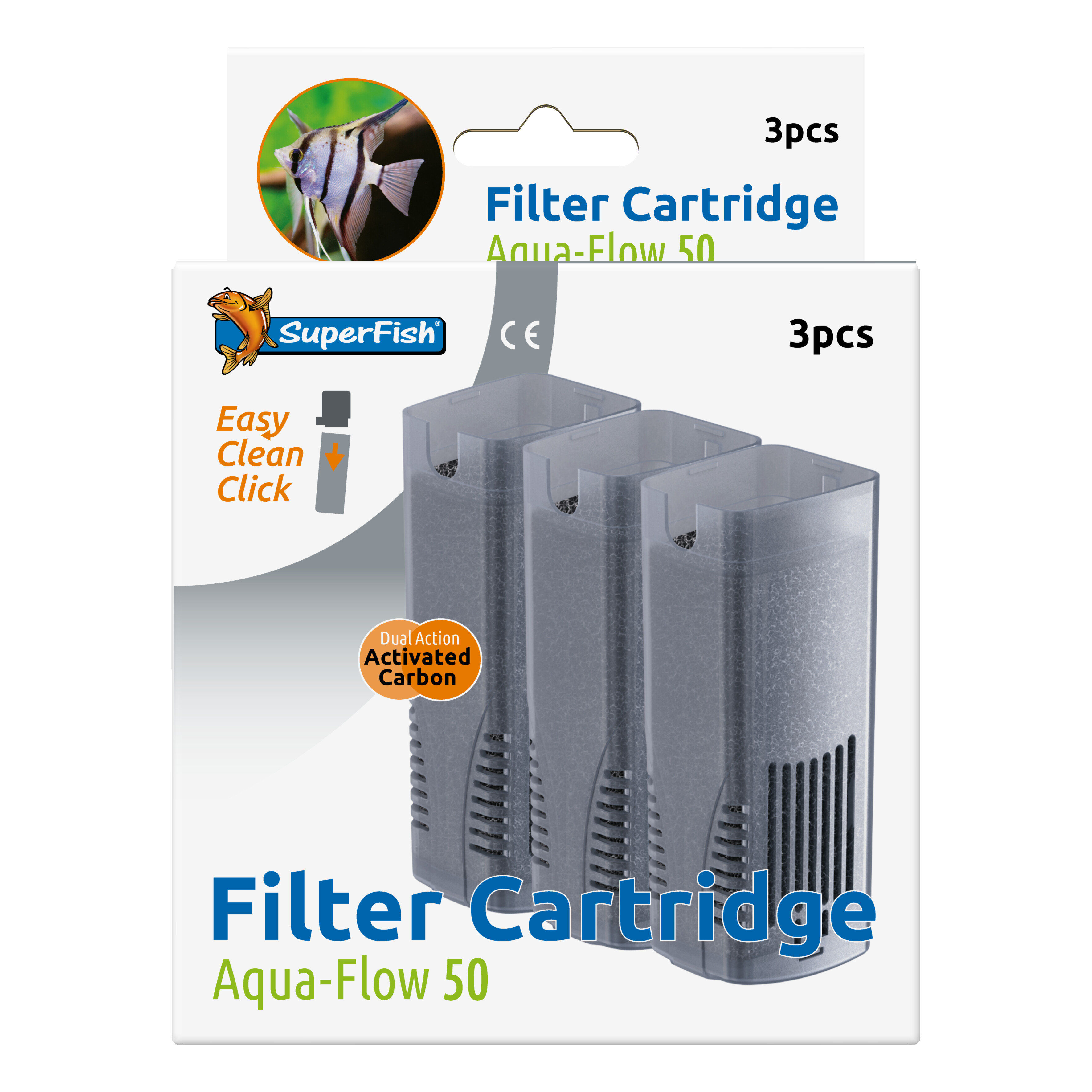 Superfish - Cartouches Filtres Aqua-Flow 50 pour Aquarium - x3 Image num&eacute;ro 1
