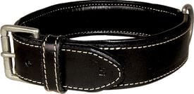 Bobby - Collier Classique Haute Finition Noir pour Chiens