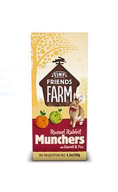 Tiny Friends Farm - Biscuits aux Carottes et Poireaux pour Lapin - 120g