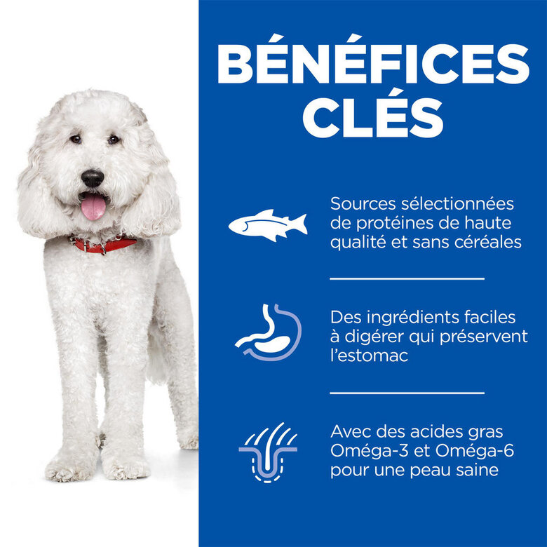 Hill's Science Plan - Hypoallergenic Adult Croquettes Pour Chien Adulte Au Saumon  - 12kg Image numéro 3 Hill's Science Plan - Hypoallergenic Adult Croquettes Pour Chien Adulte Au Saumon  - 12kg Image numéro 3