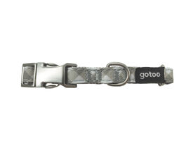 Gotoo - Collier Vichy Gris pour Chien - XXS